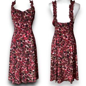 Dressbarn Midi Stretchy Burgundy Cocktail Dress Size 14